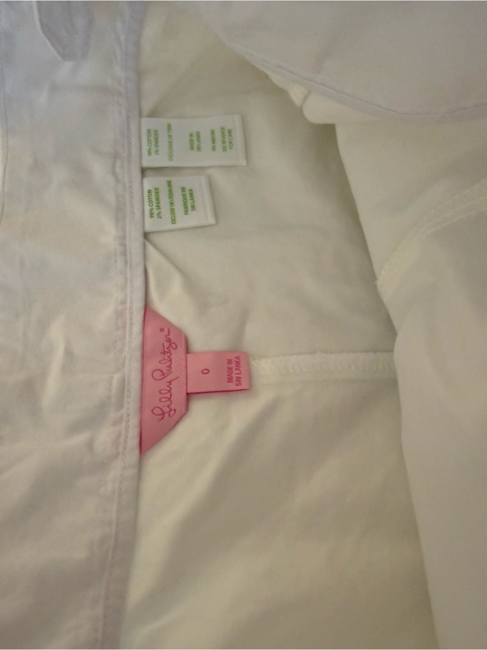 Lilly Pulitzer White Nautical Button Resort Shorts | Size 0 - Picture 3 of 3